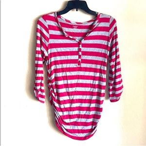 Motherhood Maternity striped shirt.